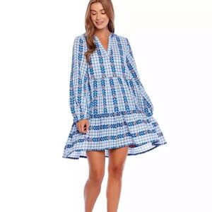 Mud Pie Multicolor Eliza Dress 100% Cotton L